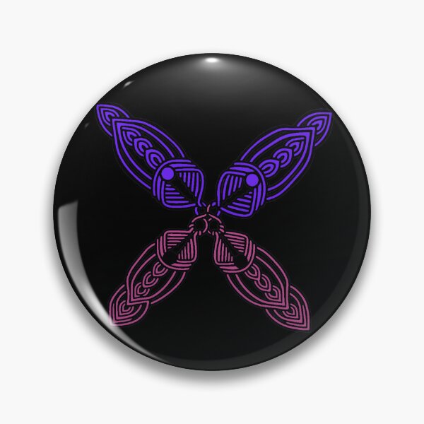 Item preview, Purple Magenta Cross – Abstract Geometric Ornamental Design Black  Edition  designed and sold by Macramellennias.