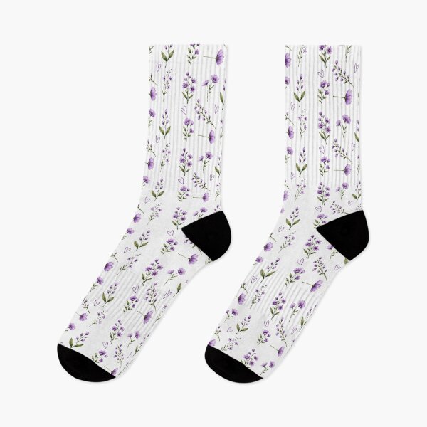 Artikelvorschau, Kawaii Lila Blumen Set entworfen und verkauft von madebyjulia7.