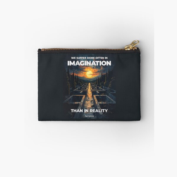 Item preview, We Suffer More Often in Imagination Than in Reality - Seneca - Stoic Quote - Graphical Edition designed and sold by Stoic Core.