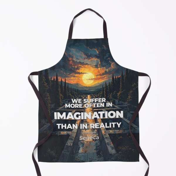 Item preview, We Suffer More Often in Imagination Than in Reality - Seneca - Stoic Quote - Graphical Edition designed and sold by Stoic Core.
