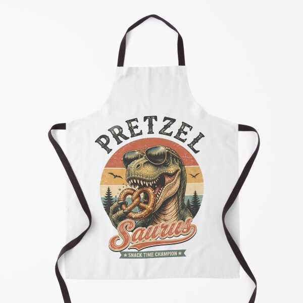 Item preview, Pretzel saurus funny T-Rex eating snack designed and sold by Sixtinebzh.