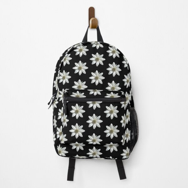 Item preview, Minimalist White Daisy on Black – High Contrast Elegant Floral Pattern designed and sold by ​Jyoti Digital Artist.