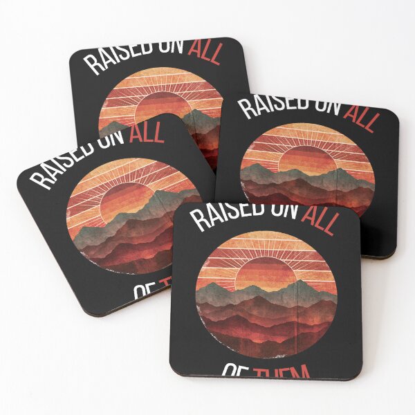 Item preview, Raised On All Of Them Retro Mountain Sunset designed and sold by VectorForge.