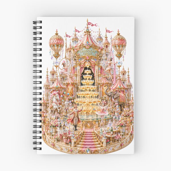 Item preview, Champagne Circus Fantasy – Enchanted Pink Carnival Palace with Champagne Fountain, Clowns & Circus Magic designed and sold by sunbowjp stadio.