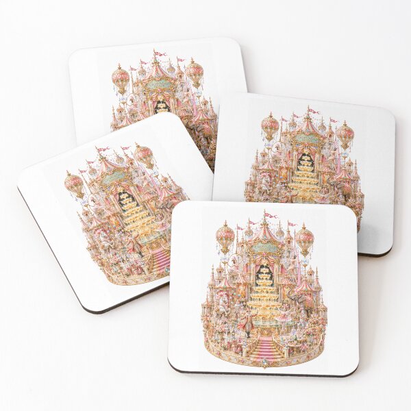 Item preview, Champagne Circus Fantasy – Enchanted Pink Carnival Palace with Champagne Fountain, Clowns & Circus Magic designed and sold by sunbowjp stadio.