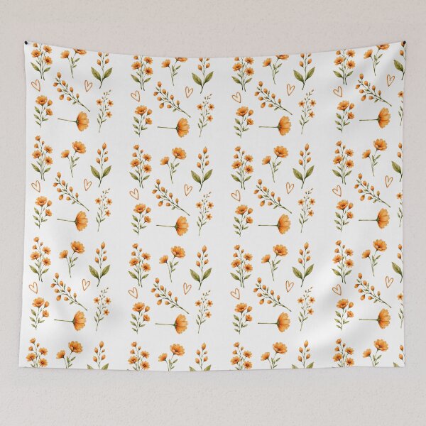 Item preview, Kawaii Orange Flowers Set  designed and sold by madebyjulia7.