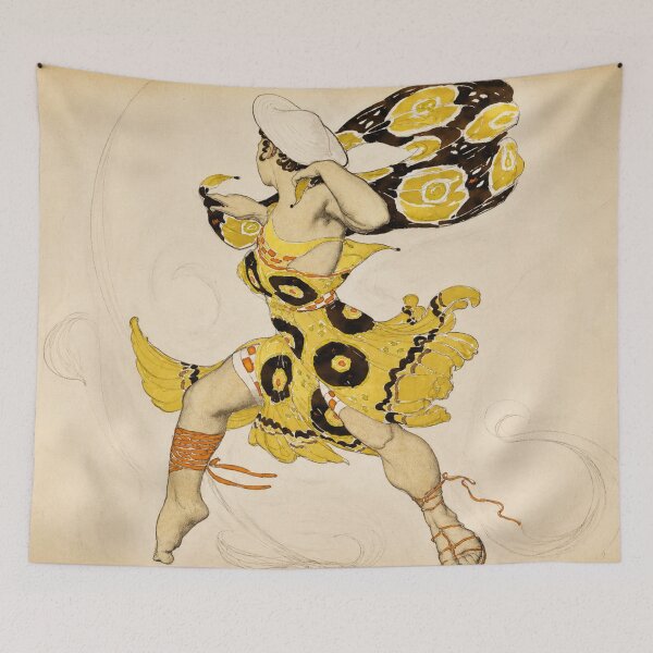 Item preview, Ballet - Costume design by Leon Bakst - Art Nouveau Vintage Dancer Wall Art for Art Lovers designed and sold by RickE.