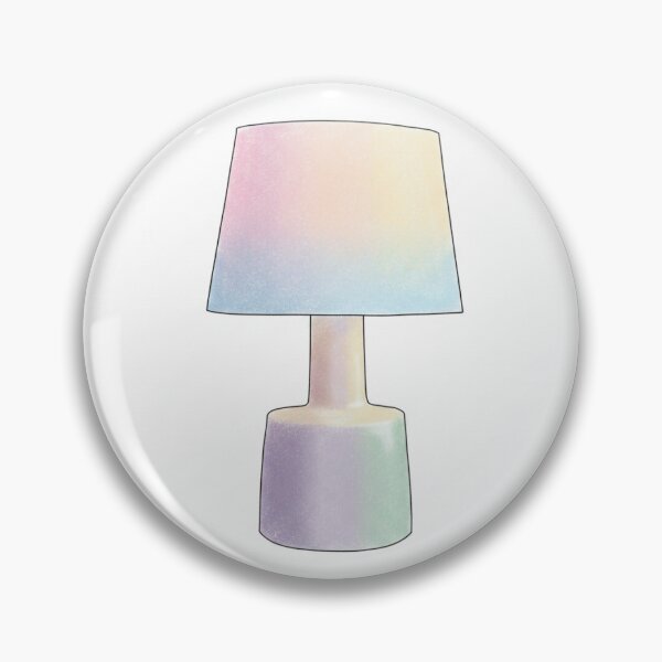 Item preview, Pastel Rainbow Holographic Table Lamp Illustration designed and sold by KaleChub.