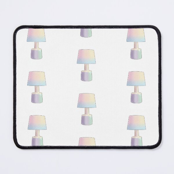 Item preview, Pastel Rainbow Holographic Table Lamp Illustration designed and sold by KaleChub.