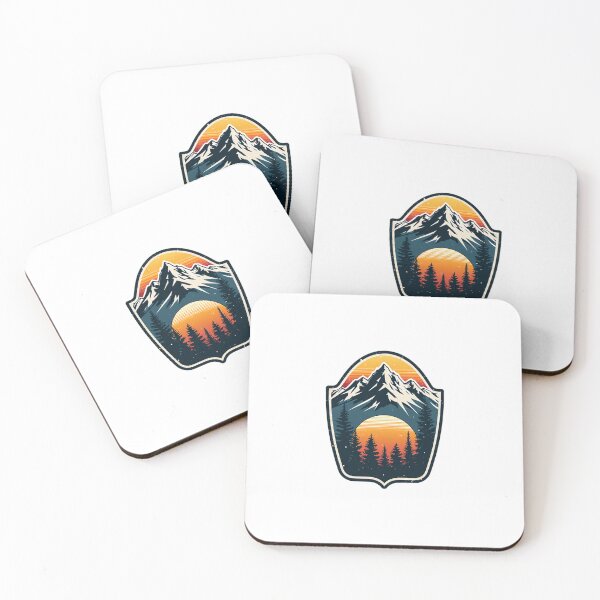 Item preview, Retro Mountain Forest Sunset designed and sold by Everyday Motif.