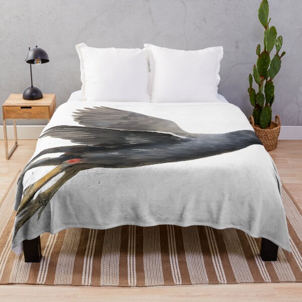 Item preview, Dusky Moorhen in Flight — Watercolour Bird Art designed and sold by Jaruart.