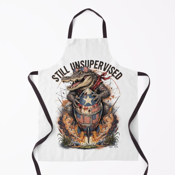 Item preview, Still Unsupervised Patriotic Alligator Rocket Swamp Tee v1 designed and sold by DarylWelsh2024.