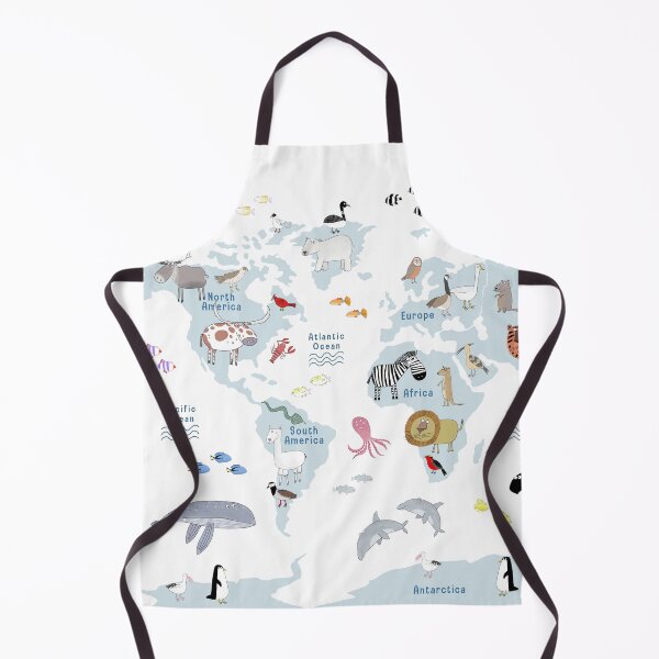 Item preview, Oceanic Blue: Illustrated Map of the World designed and sold by Carla Daly.