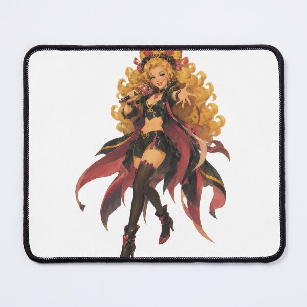Item preview, Magical Idol Pin Up Girl | Original Fantasy Pop Star Vintage Illustration designed and sold by Cosplayvintage.