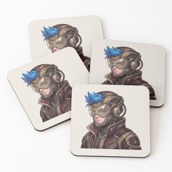 Item preview, Cyberpunk Gamer Pilot Neon Blue Hair Art designed and sold by Northern Glow Art.