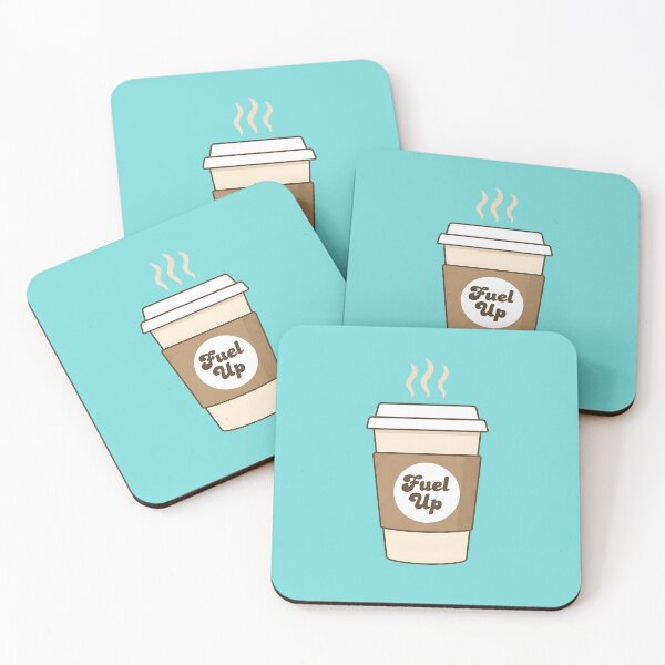 Item preview, FUEL UP - Minimalist Coffee Cup Retro Caffeine designed and sold by Zazz Lee.