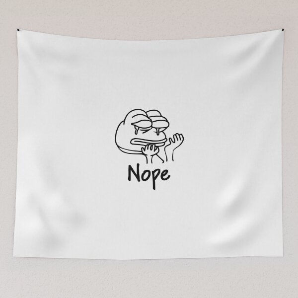 Item preview, Nope Funny Reaction Meme designed and sold by christartcrafts.