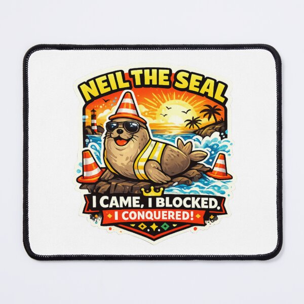 Item preview, I Came, I Blocked, I Conquered – Neil the Seal designed and sold by Sloyar.