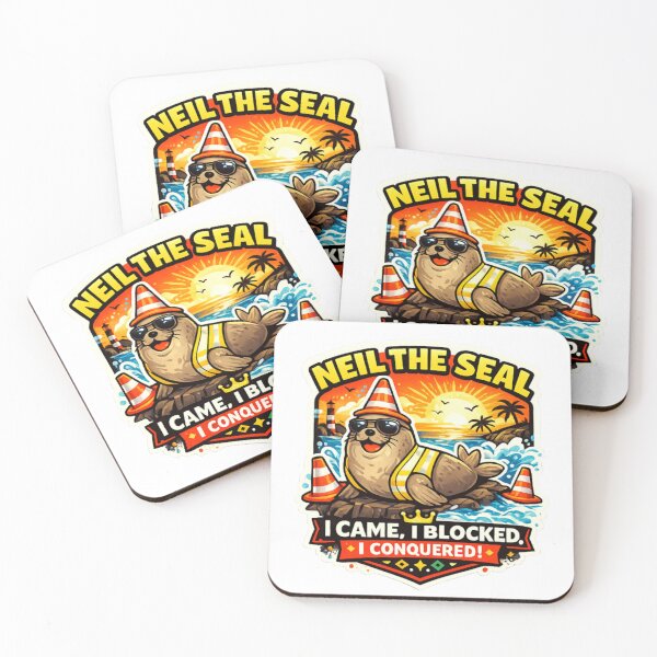 Item preview, I Came, I Blocked, I Conquered – Neil the Seal designed and sold by Sloyar.
