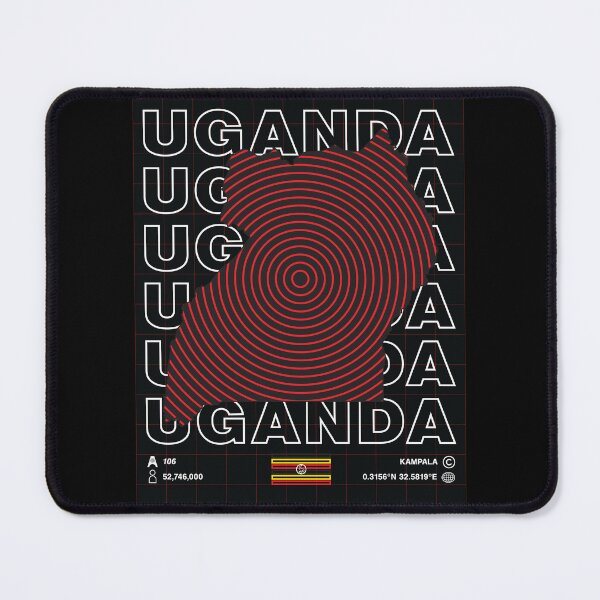 Item preview, Uganda Minimal Map designed and sold by Atlas-Array.