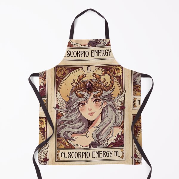 Item preview, Scorpio Energy Zodiac Goddess Art | Mystical Scorpio Astrology Anime Illustration | Celestial Water Sign Portrait designed and sold by RSDigitalPrintDesign.