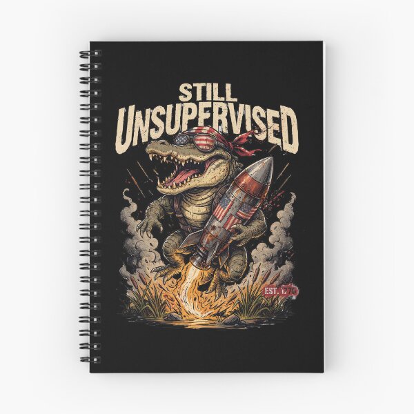Item preview, Still Unsupervised Patriotic Alligator Rocket Swamp Tee v3 designed and sold by DarylWelsh2024.