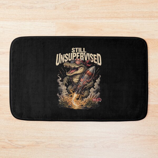 Item preview, Still Unsupervised Patriotic Alligator Rocket Swamp Tee v3 designed and sold by DarylWelsh2024.