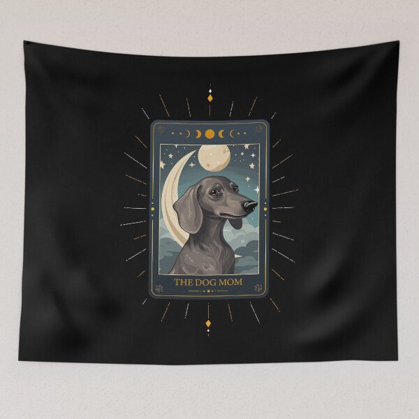Item preview, Funny Blue Dachshund Tarot Card Dog Mothers Day Mom designed and sold by rafaeltto.