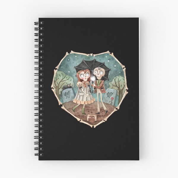 Item preview, Watercolor Skeleton Couple illustration designed and sold by Sasha Zinch Design.