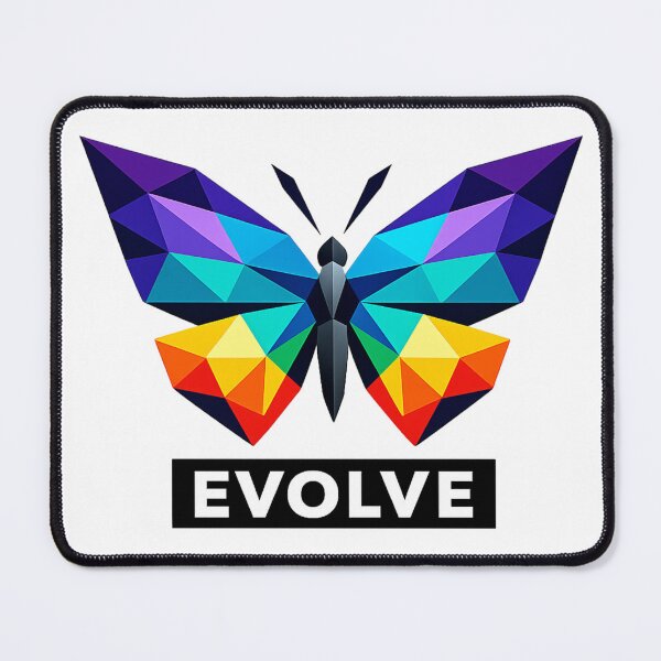 Item preview, Evolve Butterfly | Geometric Polygon Butterfly | Colorful low poly motivation designed and sold by Fernhaven.
