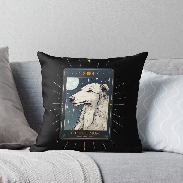 Item preview, Divertida carta del tarot con un perro Borzoi para el Día de la Madre. designed and sold by rafaeltto.