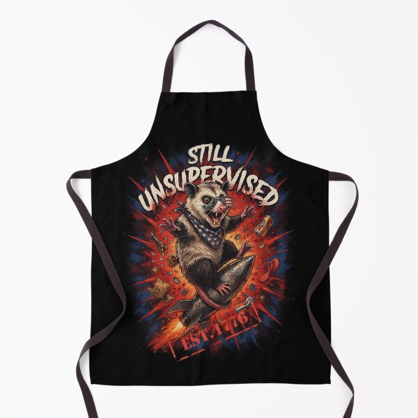 Item preview, Still Unsupervised Trash Possum Rocket Patriotic Tee v2 designed and sold by DarylWelsh2024.