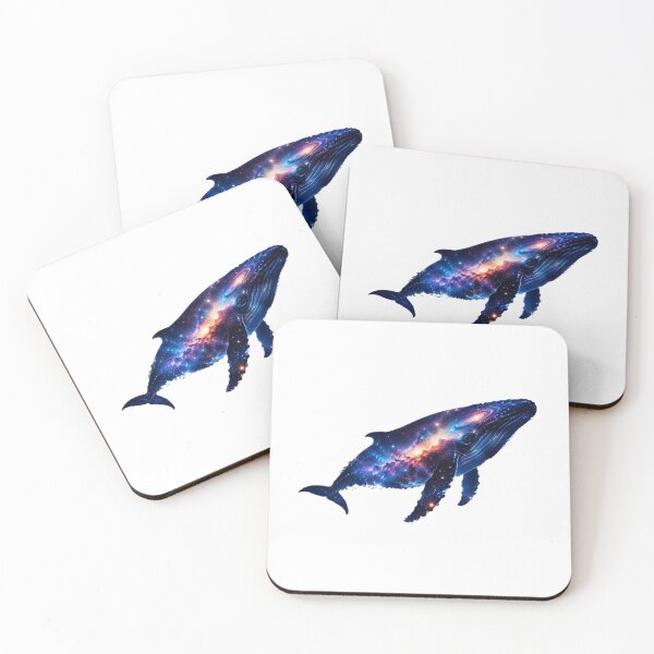 Item preview, Astral Space Whale Double Exposure Galaxy Art designed and sold by Satish04.