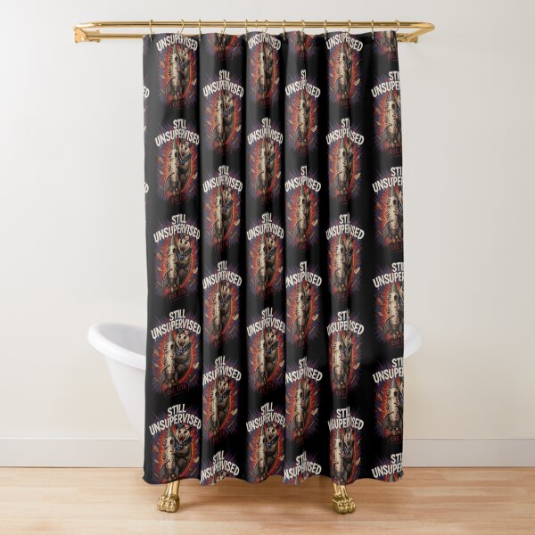 Item preview, Still Unsupervised Trash Possum Rocket Patriotic Tee v3 designed and sold by DarylWelsh2024.
