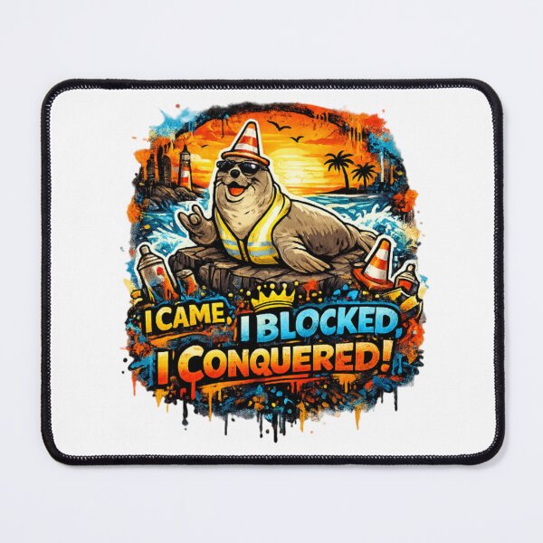Item preview, I Came, I Blocked, I Conquered – Neil the Seal designed and sold by Sloyar.