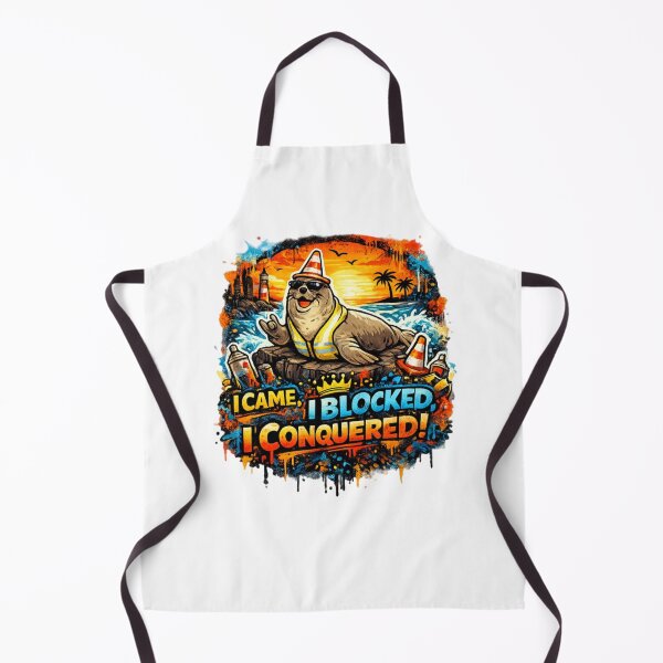 Item preview, I Came, I Blocked, I Conquered – Neil the Seal designed and sold by Sloyar.