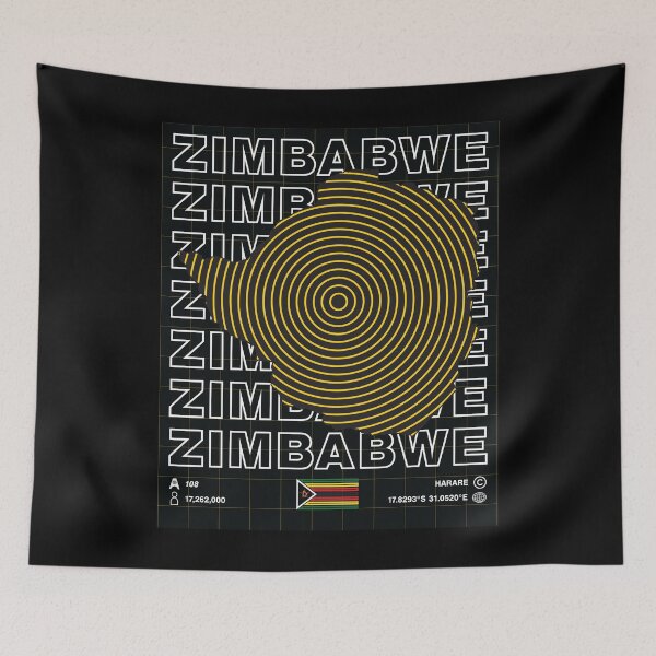 Item preview, Zimbabwe Minimal Map designed and sold by Atlas-Array.