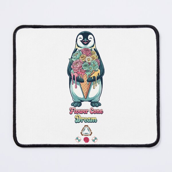 Item preview, Flower Cone Dream Penguin designed and sold by m-yoga-store.