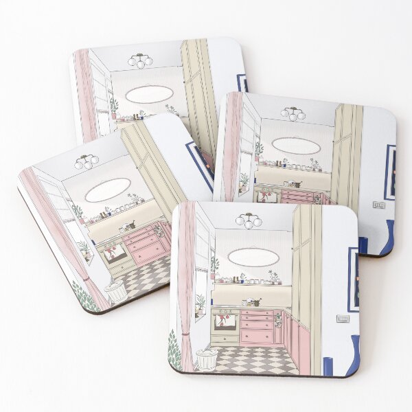 Item preview, Cute Pink Kitchen designed and sold by kallyfactory.