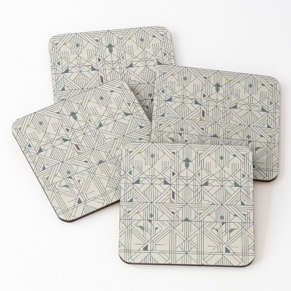 Item preview, Modern Danchong: Minimalist Linear Grid Seamless Pattern designed and sold by SOOstudio73.
