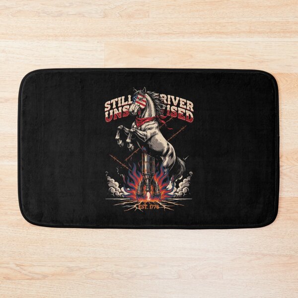 Item preview, Still Unsupervised Flag Face Horse Rocket Rider Tee v1 designed and sold by DarylWelsh2024.