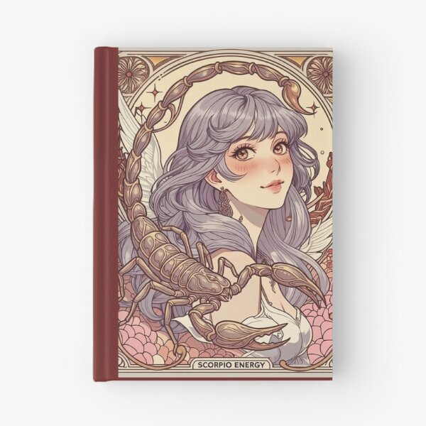 Item preview, Scorpio Energy Anime Goddess | Mystic Zodiac Astrology Art Print designed and sold by RSDigitalPrintDesign.