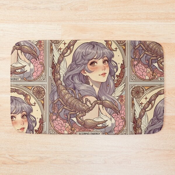 Item preview, Scorpio Energy Anime Goddess | Mystic Zodiac Astrology Art Print designed and sold by RSDigitalPrintDesign.