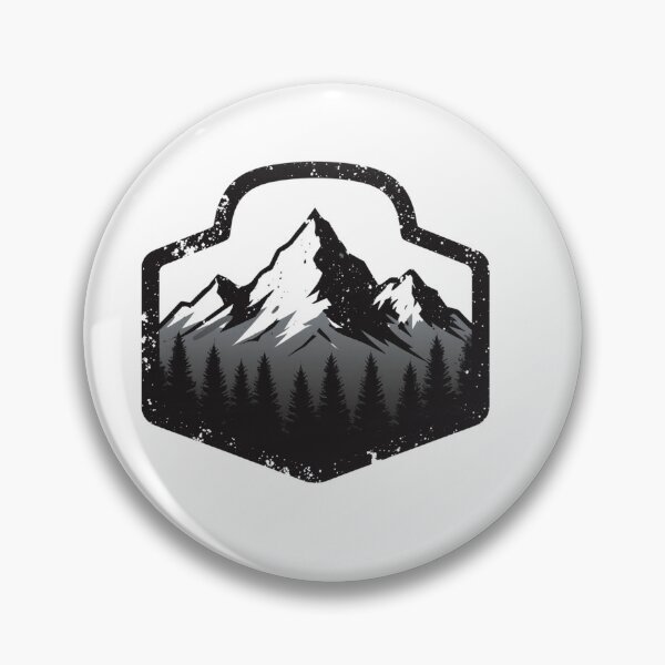 Item preview, Retro Mountain Hiking Badge Adventure Patch designed and sold by Everyday Motif.
