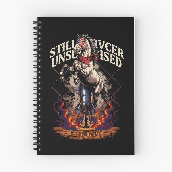 Item preview, Still Unsupervised Flag Face Horse Rocket Rider Tee v2 designed and sold by DarylWelsh2024.