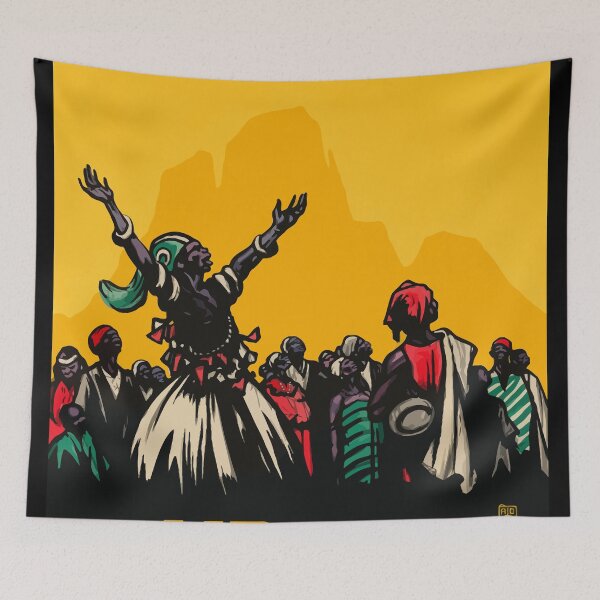 Item preview, Air Afrique Bamako Retro Travel Poster designed and sold by RetroAviation.