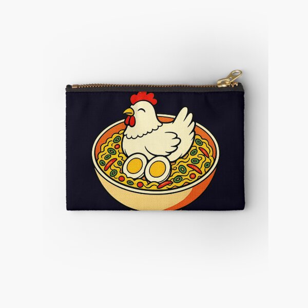 Item preview, Cute Chicken Ramen | Kawaii Noodle Bowl with Egg | Funny Food Illustration designed and sold by Eathusiast.