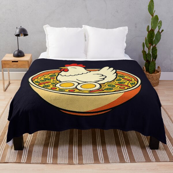 Item preview, Cute Chicken Ramen | Kawaii Noodle Bowl with Egg | Funny Food Illustration designed and sold by Eathusiast.