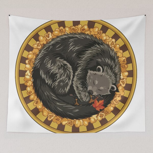 Item preview, Cozy Binturong Caramel Popcorn Fall Aesthetic designed and sold by Arc2020.