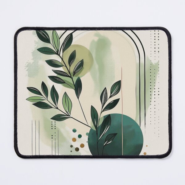 Item preview, Boho Botanical Arch Leaves Green Art designed and sold by NNCollection.